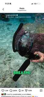 Lung-Mask Diving Tank