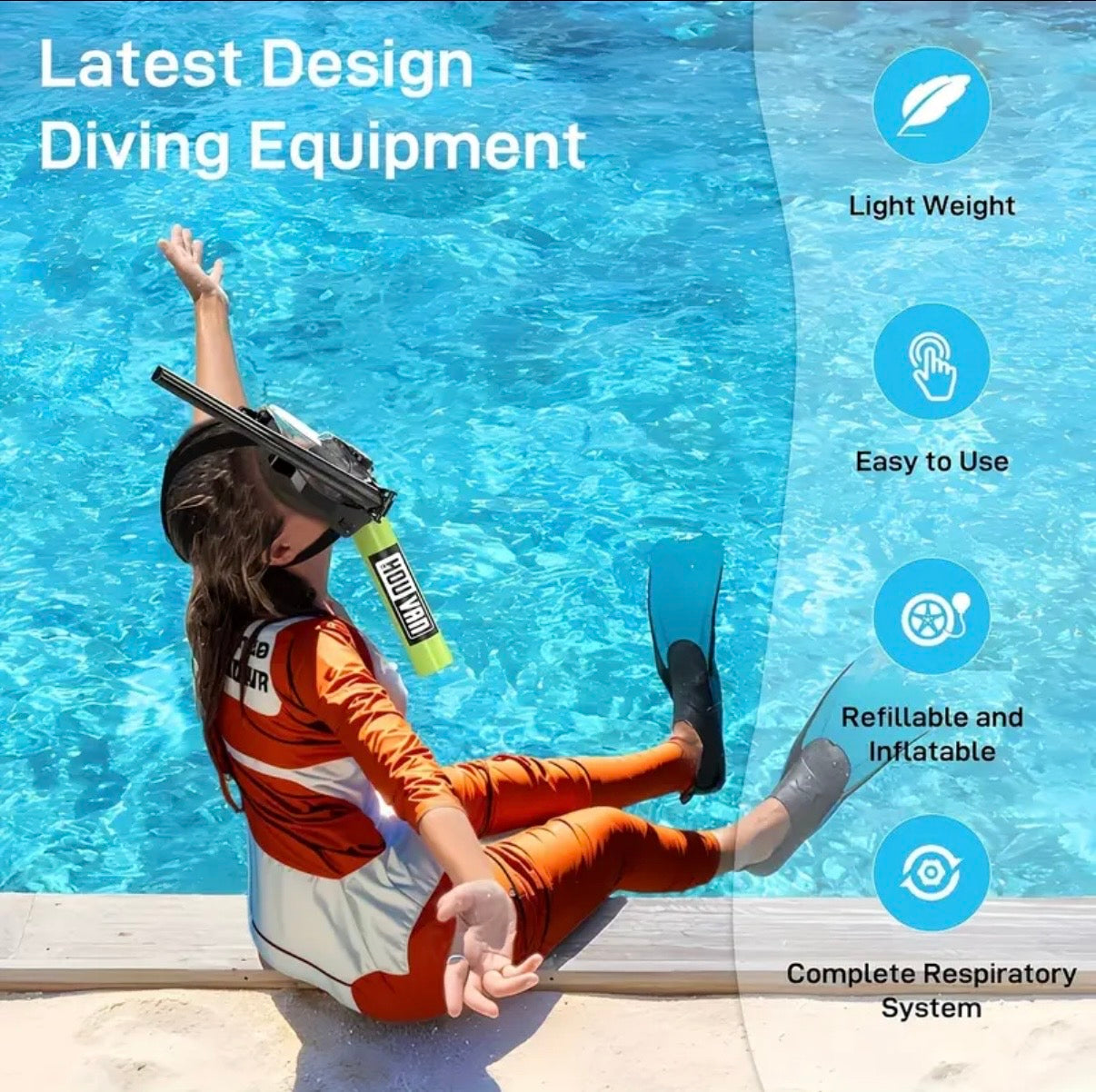 Lung-Mask Diving Tank